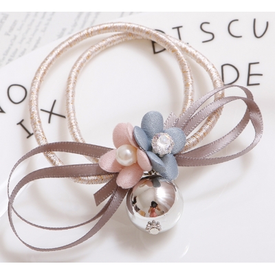 Boutique Fashion Girls alloy bowknot elastic accessories hair bands